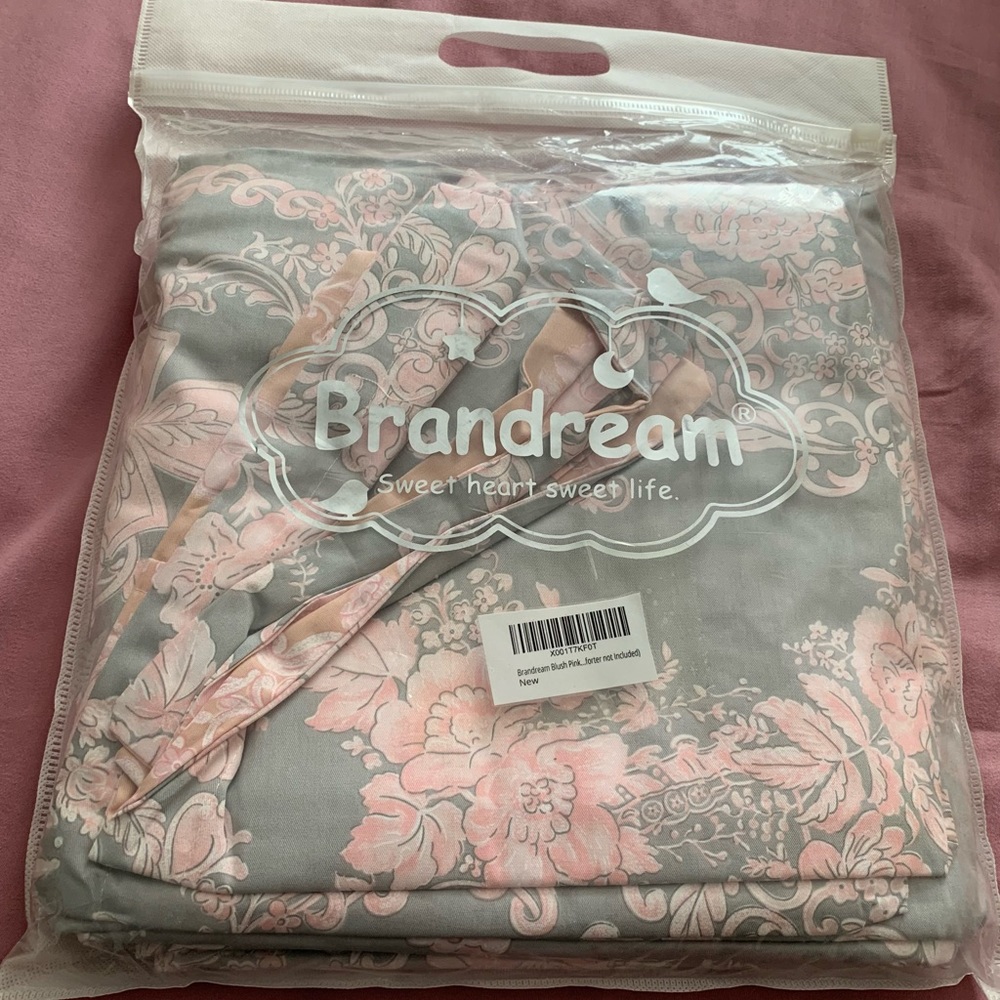 Beautiful, pink and grey, duvet cover